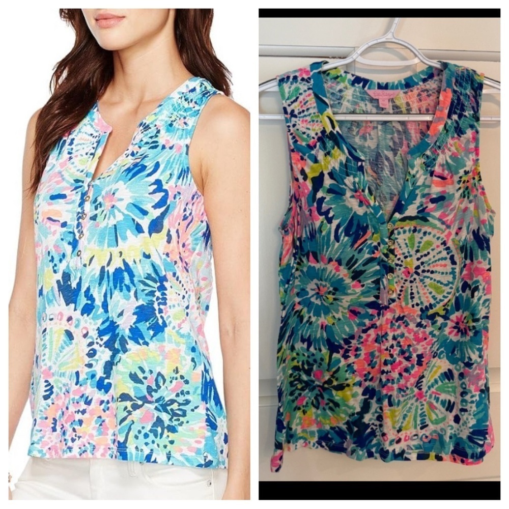 Lilly Pulitzer Essie Top in dive in 45755